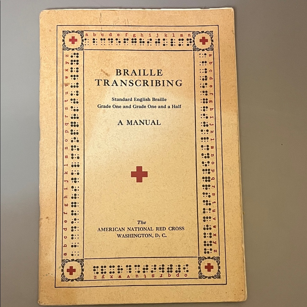 Ephemera - 1936 Braille Transcribing Manual